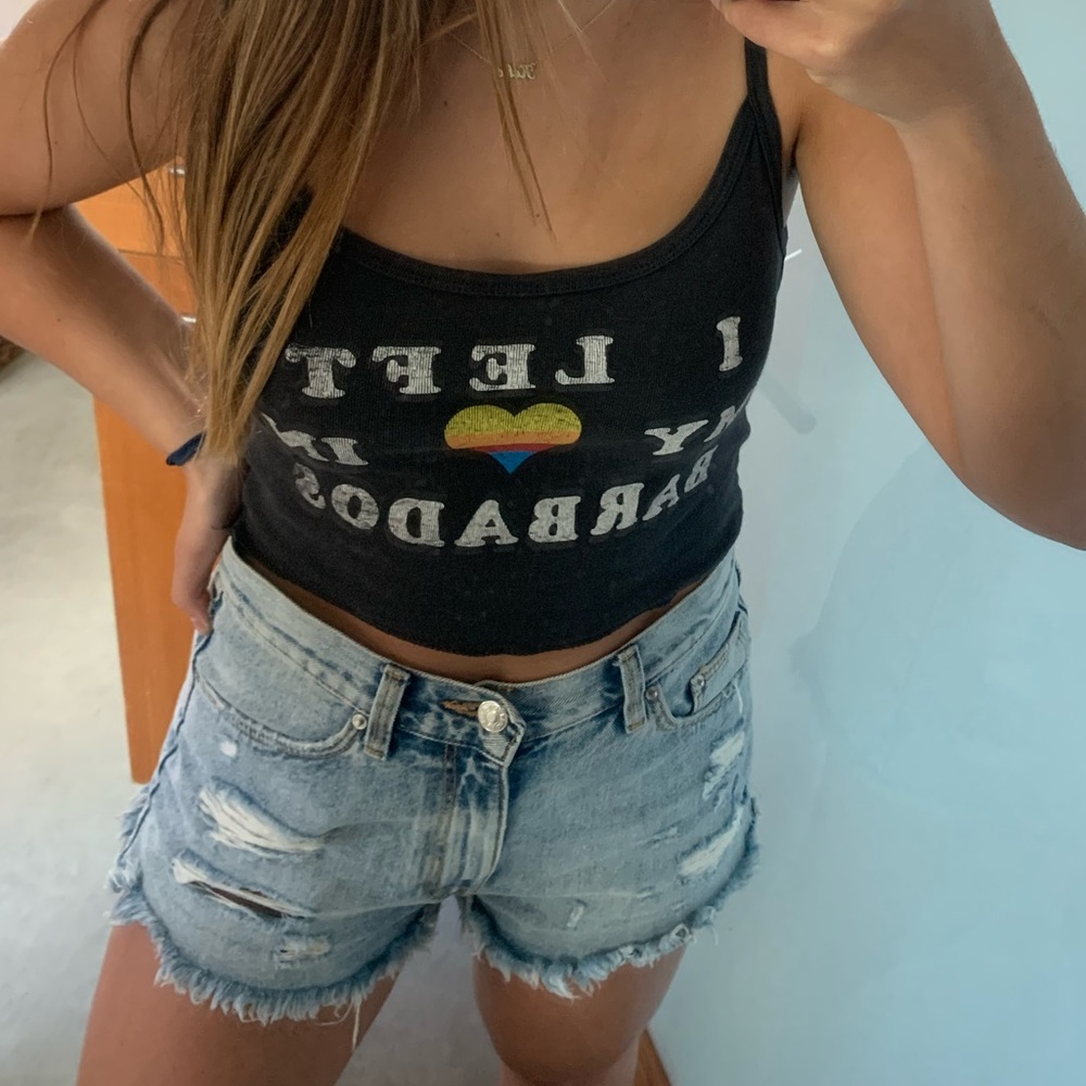 Billabong “I left my heart in Barbados” crop tank